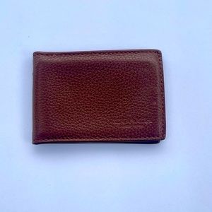 Coach brown leather credit card holder